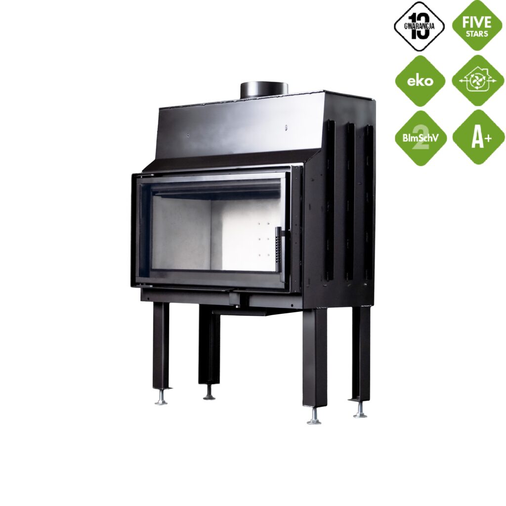 Wkład kominkowy HEATING 720 PROSTY, widok od frontu