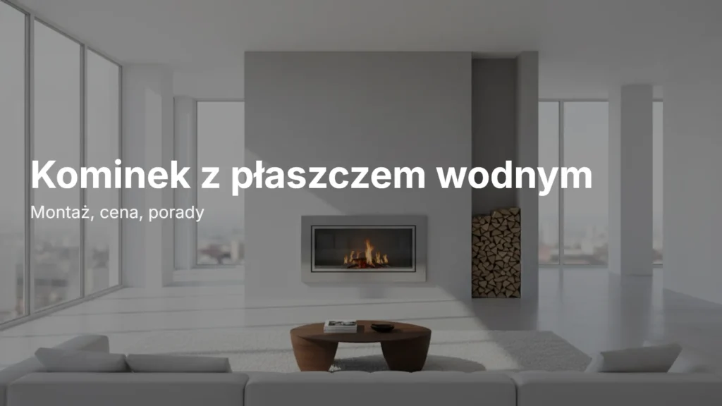 Ile kosztuje montaż kominka z płaszczem wodnym – grafika tytułowa